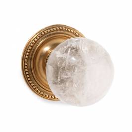 Ручки для распашных дверей фиксированные Sherle Wagner Semiprecious Round, 0025DOR-RKCR-AG