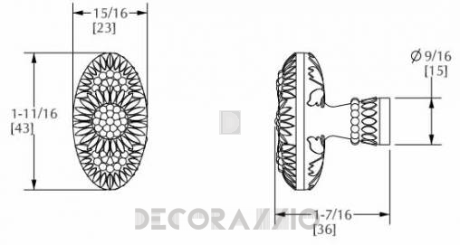 Ручки для мебели Sherle Wagner Oval Daisy - 0015-13_4-BS