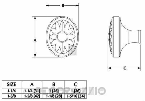 Ручки для мебели Sherle Wagner Oval Leaf - 1076-11_4-BS
