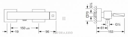 Смеситель для душа Joerger Turn - 623.20.600
