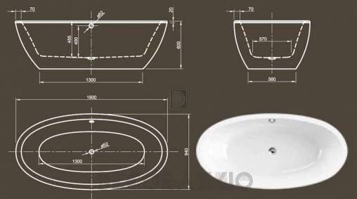 Акриловая ванна Knief & CO AQUA PLUS - 0100-088