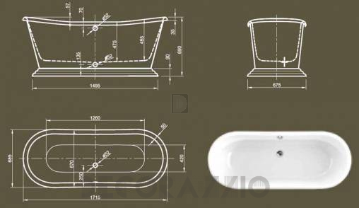 Акриловая ванна Knief & CO AQUA PLUS - 0100-081-01