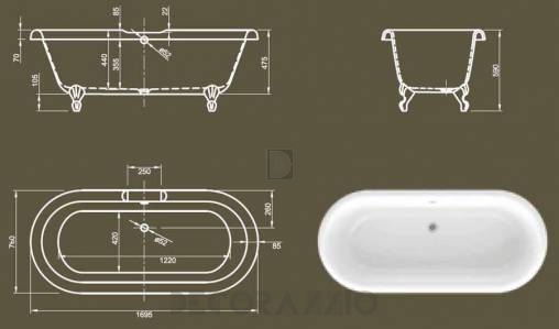 Акриловая ванна Knief & CO AQUA PLUS - 0100-062