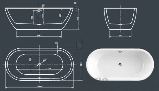 Акриловая ванна Knief & CO AQUA SPA - 0200-087