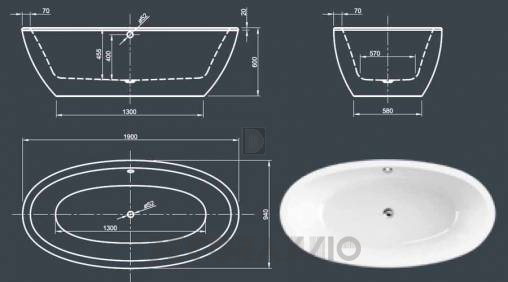 Акриловая ванна Knief & CO AQUA SPA - 0200-088