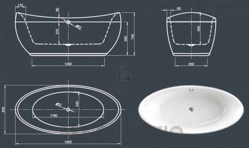 Акриловая ванна Knief & CO AQUA SPA - 0200-083