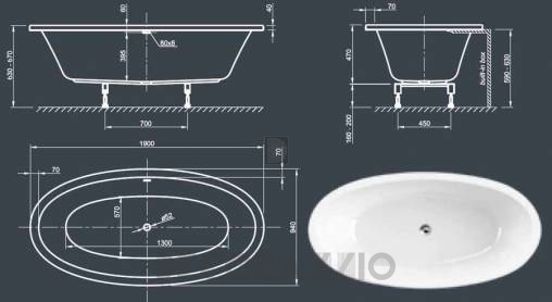 Акриловая ванна Knief & CO AQUA SPA - 0200-288