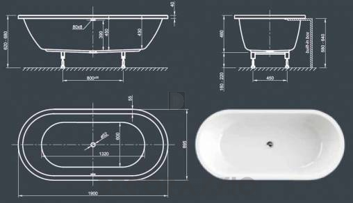 Акриловая ванна Knief & CO AQUA SPA - 0200-287