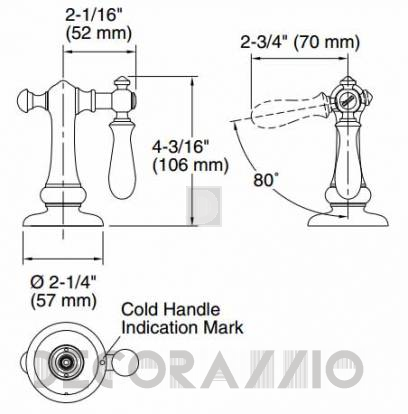 Вентиль Kohler Artifacts - K-T98071-9M-CP