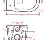 Унитаз Artceram HERMITAGE - HEV010 01 00