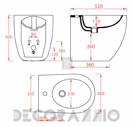 Биде Artceram FILE 2.0 - FLB002 01 00