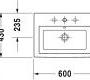 Встраиваемая раковина Duravit 2nd floor - 347600030