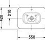Накладная раковина Duravit Bianco - 033452