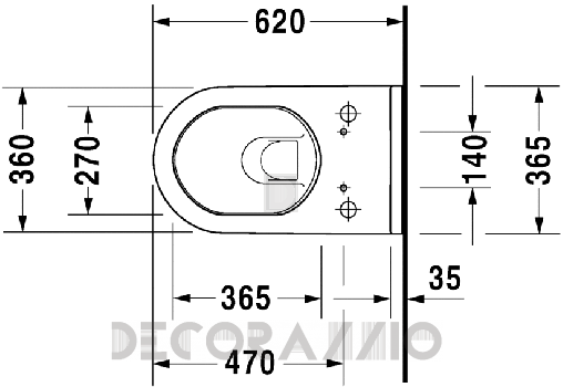 Унитаз Duravit Starck III - 222659