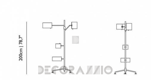 Светильник напольный (Торшер) Moooi Statistocrat Floor Lamp - RAL9005