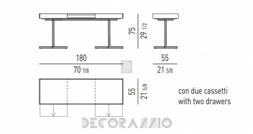 Письменный стол Minotti Close - Close desk