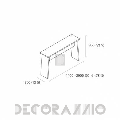 Консольный стол E15 DRAYTON - DC04_OO_14