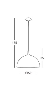 Светильник потолочный подвесной (Светильник потолочный) Kolarz DOME - A1305.31.7.W/50