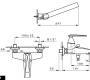 Смеситель для ванной Nicolazzi Vincent single-lever - 3001CR35