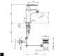 Смеситель для биде Nicolazzi Vincent single-lever - 3003CR35