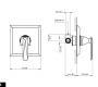 Смеситель для душа Nicolazzi Vincent single-lever - 3006CR35