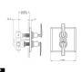 Смеситель для ванной Nicolazzi Vincent single-lever - 4909CR28