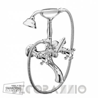 Смеситель для ванной Nicolazzi Half Dome Crystal - 1401CR93