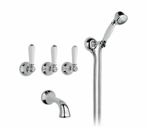 Смеситель для ванной Nicolazzi Nuova Brenta, 1603CR Mont Blanc