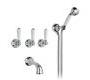 Смеситель для ванной Nicolazzi Nuova Brenta - 1603CR Mont Blanc