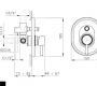 Смеситель для душа Nicolazzi Olympus - 3796CR