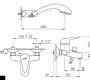 Смеситель для ванной Nicolazzi Dom - 4301CR58