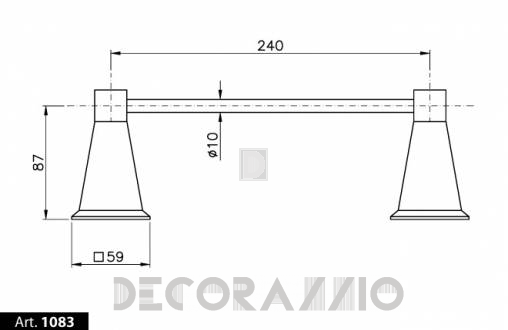 Держатель для полотенец Nicolazzi Vincent - 1083CR