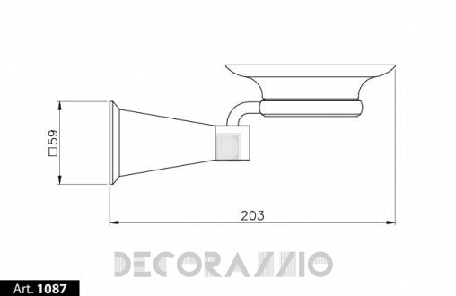Мыльница Nicolazzi Vincent - 1087CR