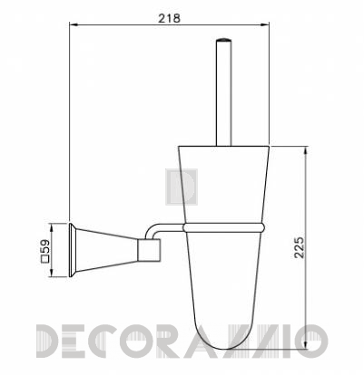 Держатель туалетной бумаги Nicolazzi Vincent - 1092CR