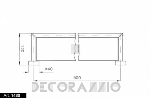 Полка Nicolazzi Minimal - 1480M