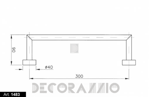 Держатель для полотенец Nicolazzi Minimal - 1483M