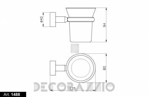 Стакан для зубных щеток Nicolazzi Minimal - 1488M