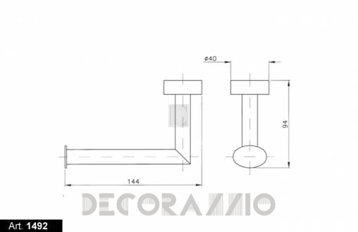 Держатель туалетной бумаги Nicolazzi Minimal - 1492M