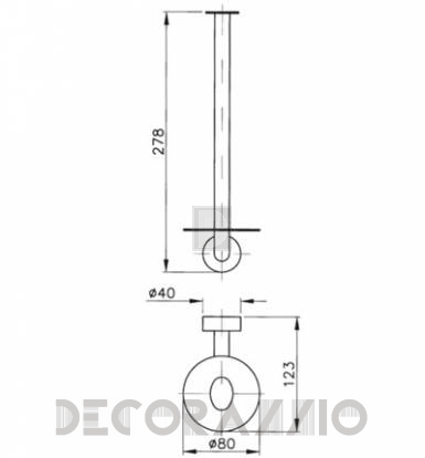 Держатель туалетной бумаги Nicolazzi Minimal - 1497M