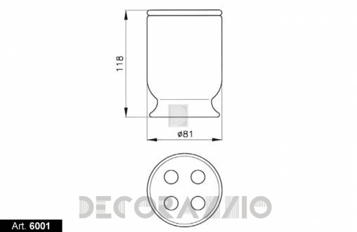 Стакан для зубных щеток Nicolazzi On Shelf accessories - 6001A