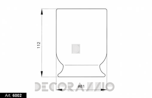 Стакан для зубных щеток Nicolazzi On Shelf accessories - 6002A