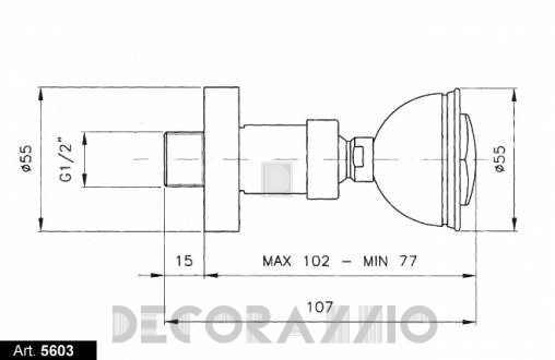 Лейка душевая Nicolazzi Classic Shower - 5603CR