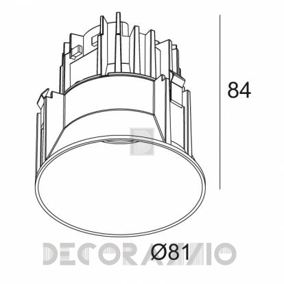 Светильник  потолочный врезной (Светильник точечный) Delta Light DIRO - 202 144 28123 W