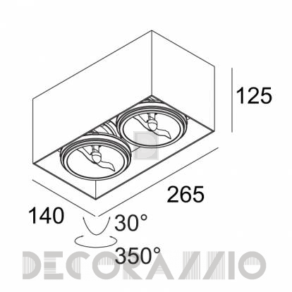 Светильник  потолочный накладной (Светильник потолочный) Delta Light GRID - 202 672 11 B