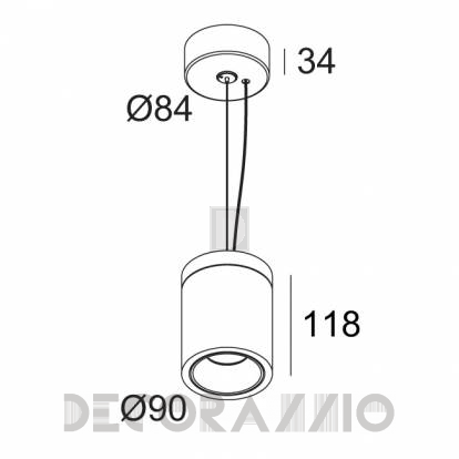 Светильник потолочный подвесной (Светильник потолочный) Delta Light BOXY - 251 75 81822 ED8 B-B