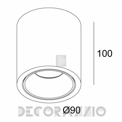 Светильник потолочный накладной (Светильник потолочный) Delta Light BOXY - 251 70 81822 ED8 B-B