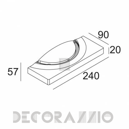 Светильник настенный накладной (Бра) Delta Light POGO - 278 72 22 W