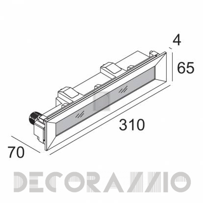 Светильник уличный настенный врезной (Светильник точечный) Delta Light LOGIC - 304 32 02 83 A