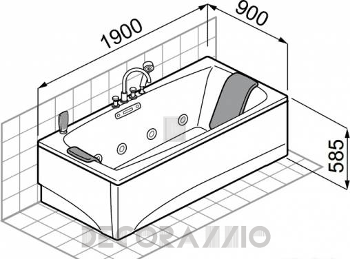 Акриловая ванна Teuco NEARIA - N180