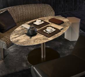 Кофейный, журнальный столик Minotti Bellagio, MBB6W